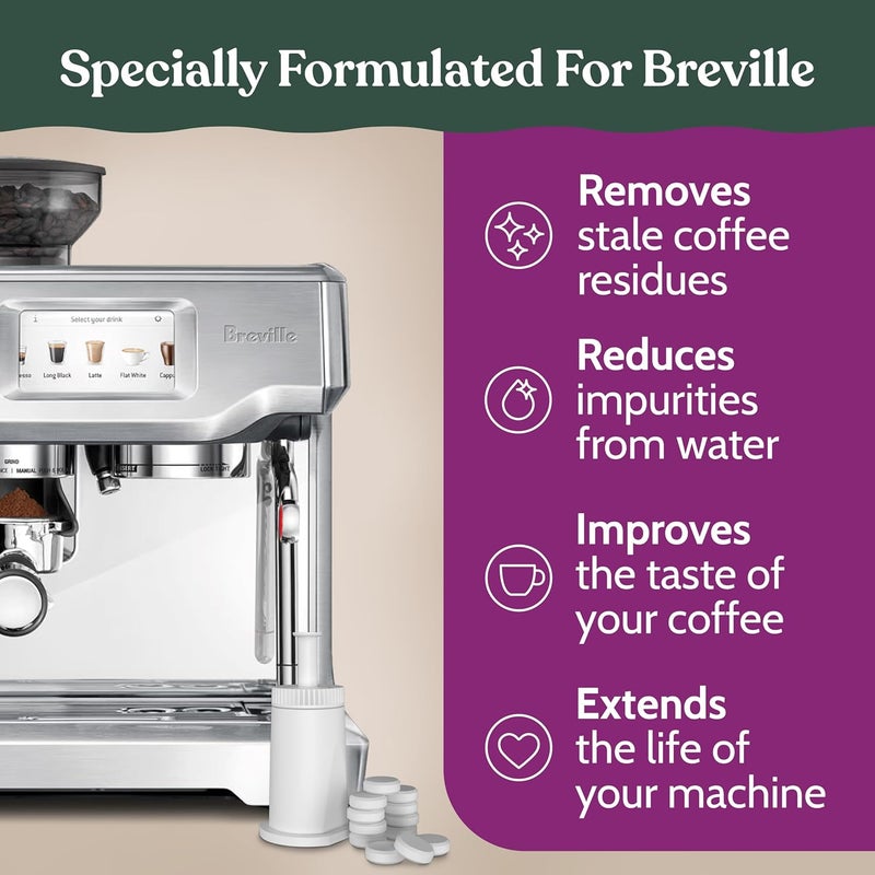 Roobi Espresso Cleaning Kit compatible with Breville ClaroSwiss Filters. Includes 24 Cleaning Tablets and 2 ClaroSwiss Water Filters. Carbon Neutral. 6 Month Supply. - Image 4